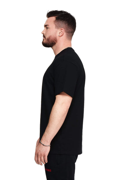 HAMBURG DaSOURCE BLACK 240g Oversized Premium TShirt