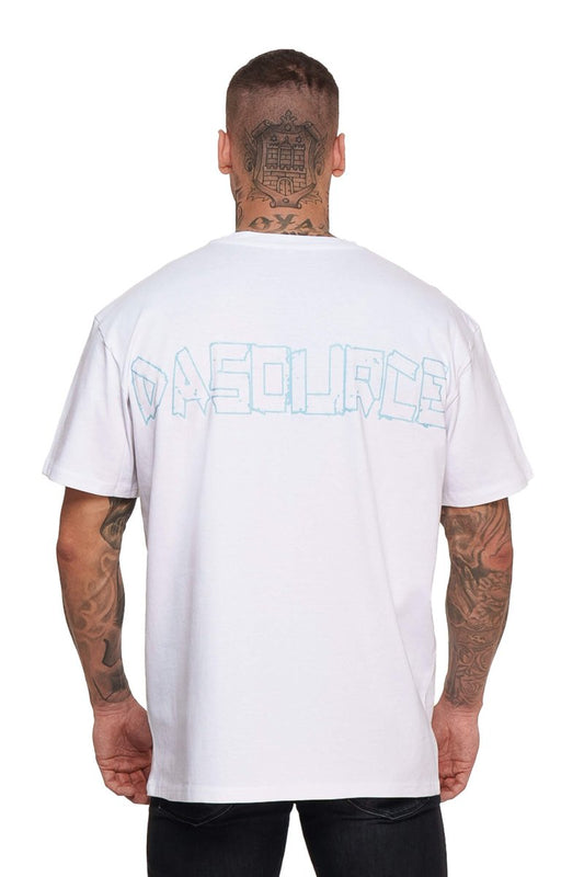 DaSOURCE - "Basic" OUTLINE WHITE Premium Shirt 240g - dasourceclo.com