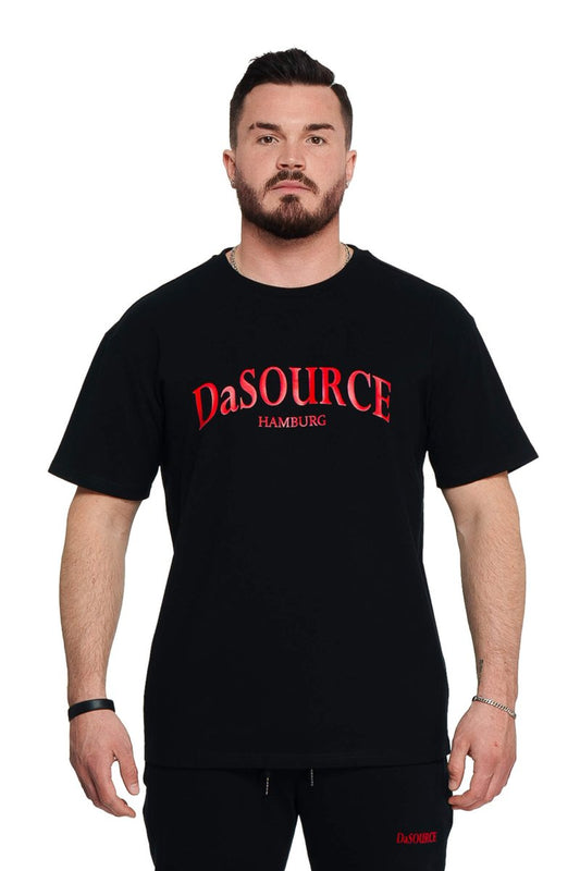 HAMBURG DaSOURCE BLACK 240g Oversized Premium TShirt - dasourceclo.com